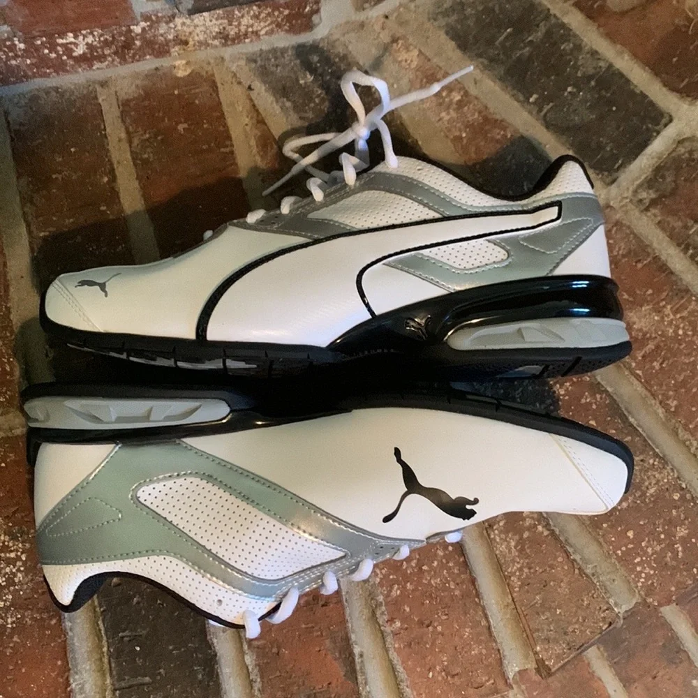 Puma Women’s Tazon 6 White/Silver Sneakers sz 10.5 NWOB - Picture 2 of 5